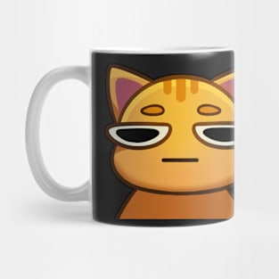 Mad/annoyed orange cat Mug